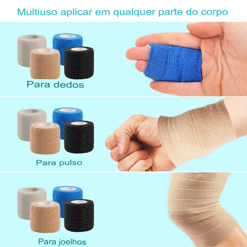 Atadura Elástica Compressiva - Kit 10 Peças